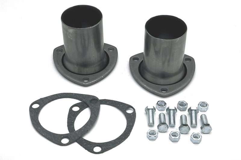 Hedman Collector Reducer, 2.5 in Inlet/Outlet, 3 Bolt Flange, Gaskets, Steel, Natural, Each